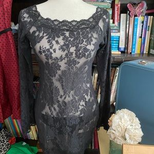 Victoria’s Secret black lace long sleeved top